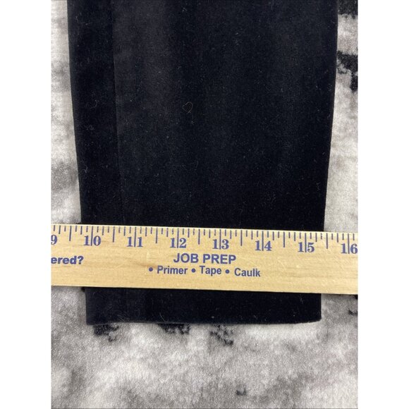 Lauren Ralph Lauren Pants Womens Size 6 Black Velour Skinny Stretch‎ - Picture 8 of 15